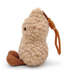 MUALML portable peanut plush keychain accessory ideal for bags and backpacks.