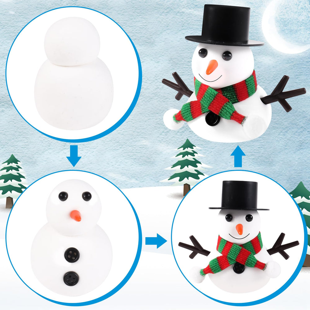 MUDEREK Snowman display ideas to showcase art