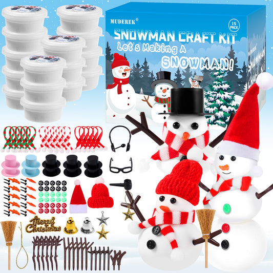 MUDEREK Snowman kit complete set for indoor crafts