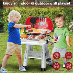MUGEYMYD grill with lights and smoke sounds sparks dramatic pretend meals.