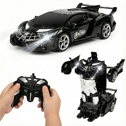 MUISHUYU rechargeable transform spider car with LEDs for day and night fun.