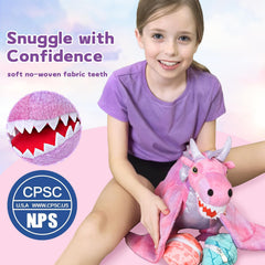 Muiteiur dragon eggs plush two-piece for surprise discovery during play.