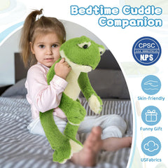Muiteiur frog plush surface wash able for quick cleanup after adventures