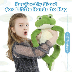 Muiteiur frog plush ultra soft cuddle for bedtime snuggles