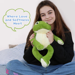 Muiteiur frog plush white belly detail adds cute contrast
