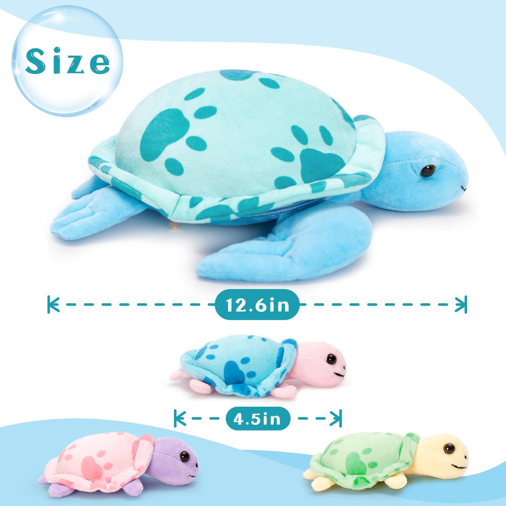Muiteiur sea turtle baby 2 with bright hues supports sensory exploration