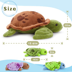 Muiteiur sea turtle plush baby 2 inspires imaginative ocean adventures and companionship