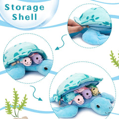 Muiteiur sea turtle shell zipper storage opens tidy playtime surprises