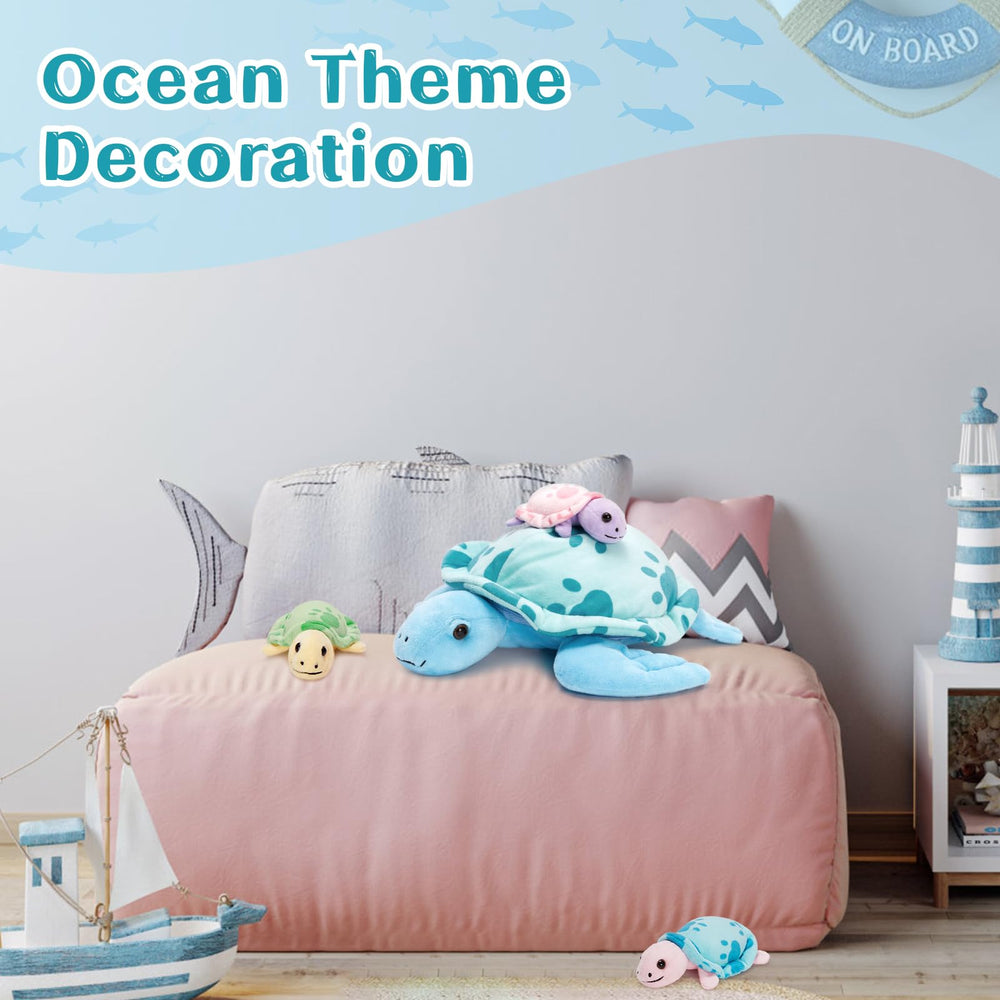 Muiteiur sea turtle soft plush fabric for ultra-soft hugs