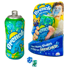 MUKIKIM Drench Soda Game: dice and can ready for family play and suspense.