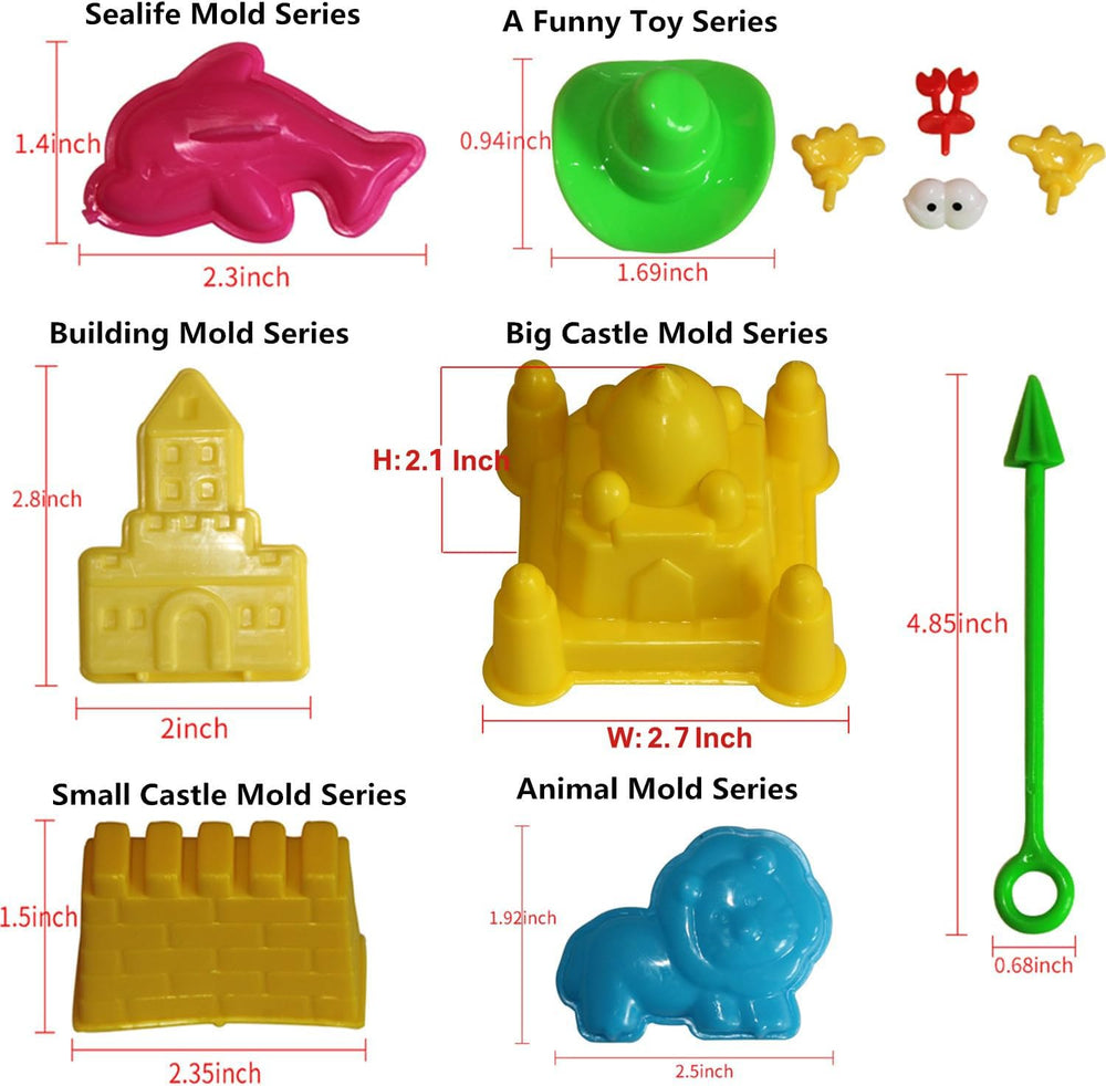 MUKOOL sand molding tools building forms for architectural play in sand