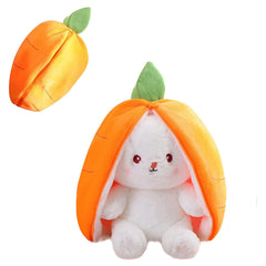 Mukorolee strawberry reversible plush for cute kids' room decor.