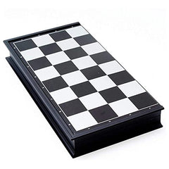 Multipurpose Go magnetic travel chess set compact case enables on-the-go play.