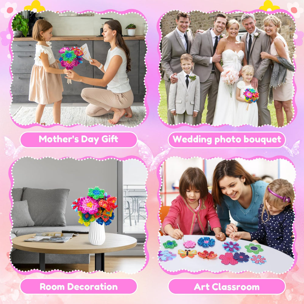 MUNDIDO Wooden sticks and flowers show sturdy stems for lasting bouquets