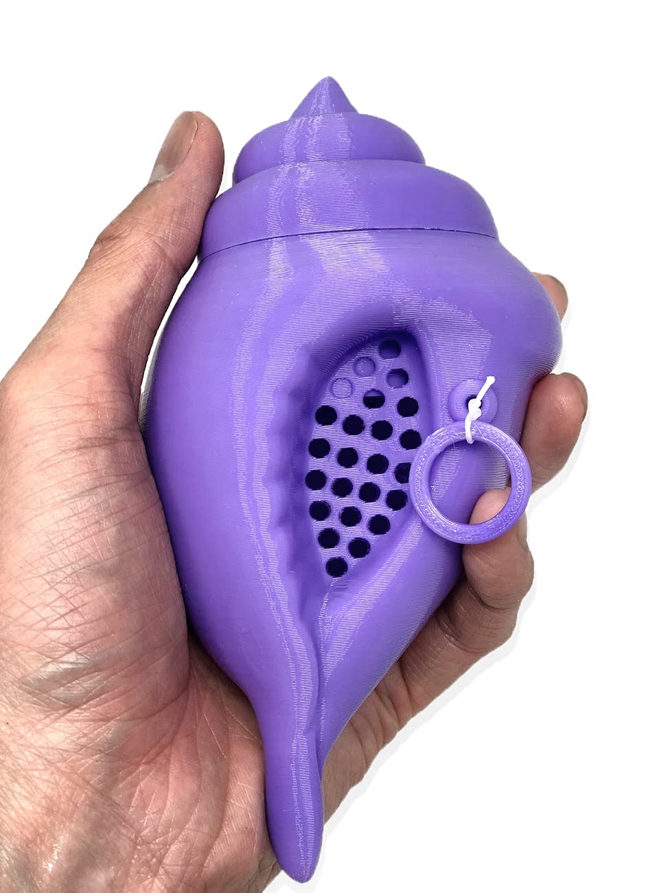 MunnyGrubbers Mystic Conch Shell lavender body invites playful decision making.