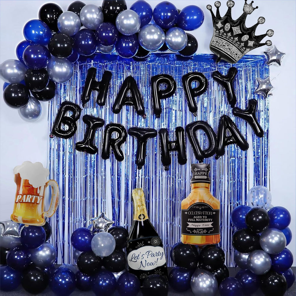 MURDIZZO blue banner kit for a bold birthday celebration backdrop