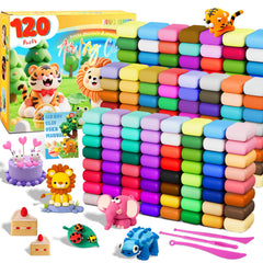 MuseLuxe air dry clay 48-color palette helps kids mix vibrant shades.