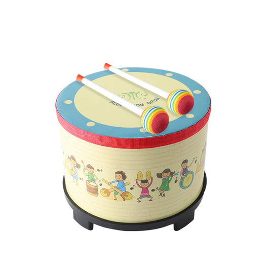 Musfunny 8-inch floor tom drum with carnival colors for kids' music fun.