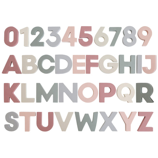 Mushie foam letters bath set: floating letters for early literacy in the tub.