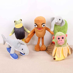 Mushplushies brainrot plush keychain featuring Italian meme design, great as a gift.