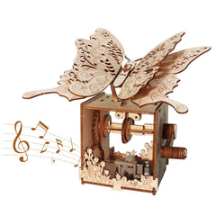 Music Park 3D butterfly puzzle, hands-on build with fluttering wings for immersive craft enjoyment