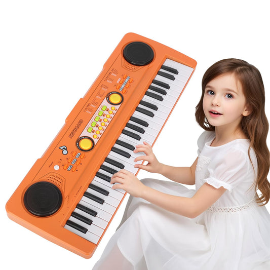 MusicForset kids piano keyboard with 49 keys for beginner music making.