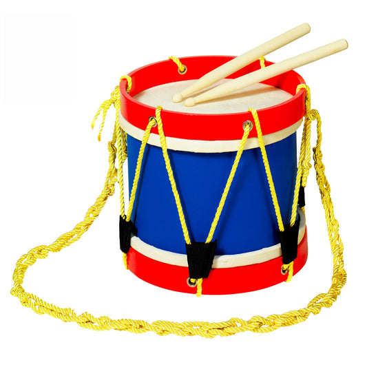 MUSICUBE Kids 8 Inch Drum Set on table for tabletop percussion play.
