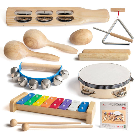 MUSICUBE wooden xylophone for toddlers promotes early rhythm exploration.