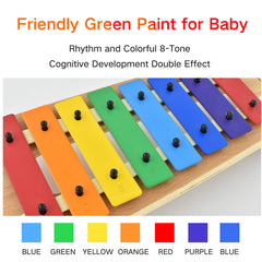 Musicube xylophone showing the C major scale for accurate early pitch learning.