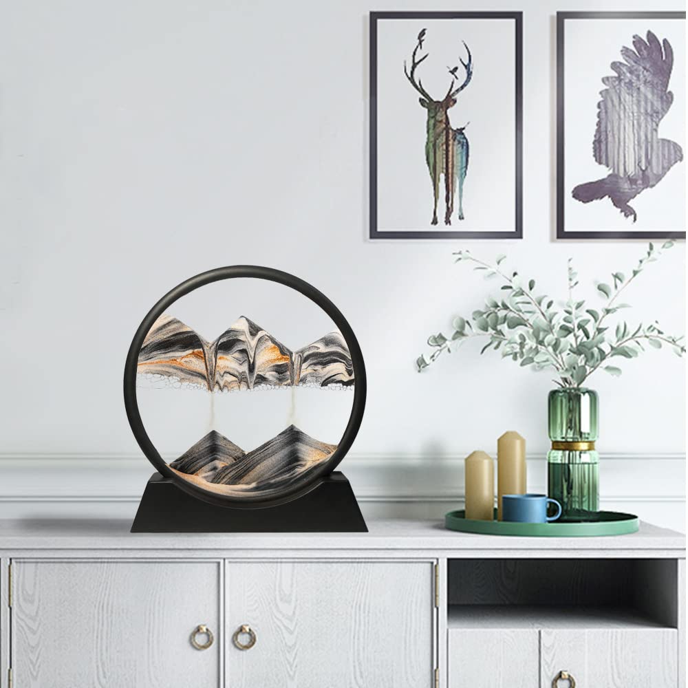 Muyan colorful sand detail highlights crisp demarcations and visual depth for meditative observation.