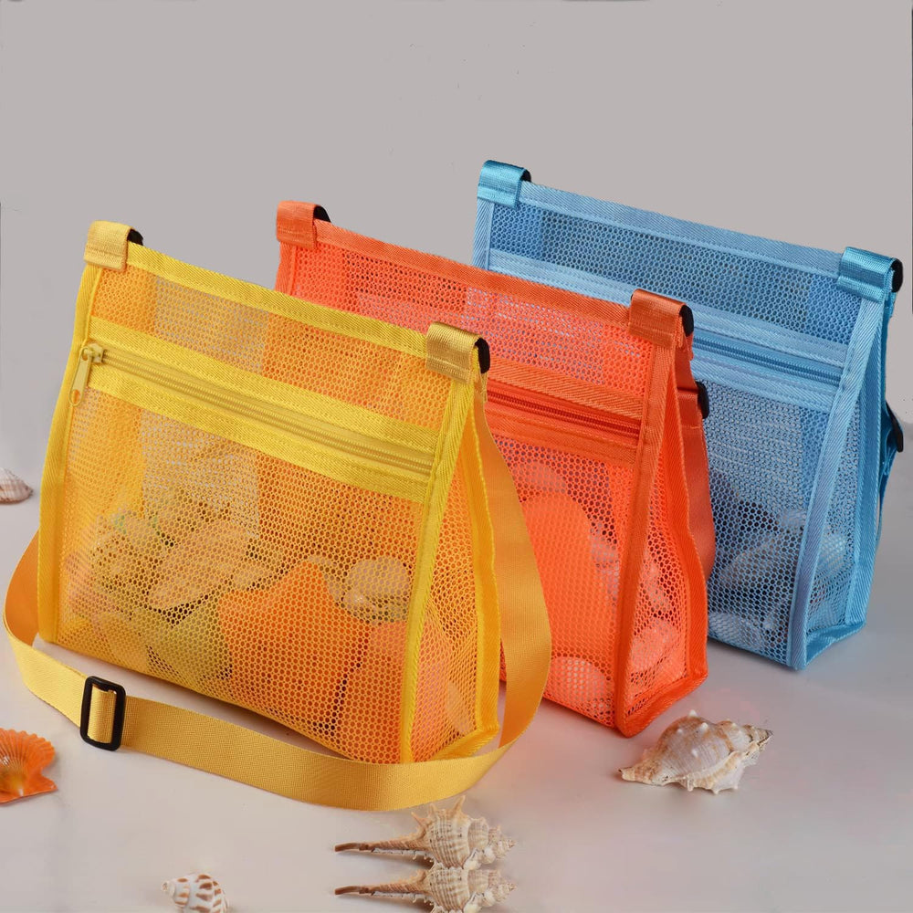 MUYIZI mesh bag in orange for flexible handbag or crossbody use.