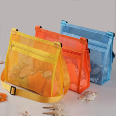 MUYIZI mesh bag in orange for flexible handbag or crossbody use.