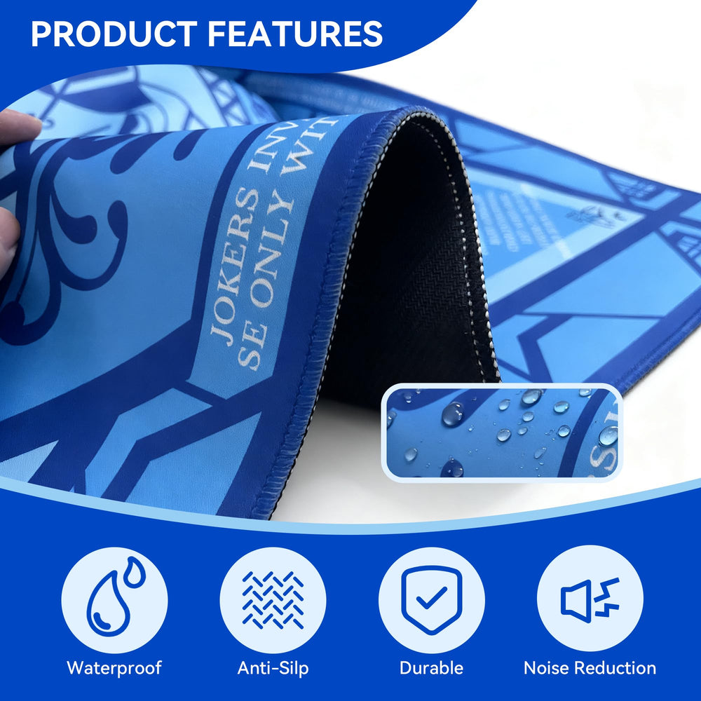 MuyuRise blue mat is easy to wipe clean and quick to dry