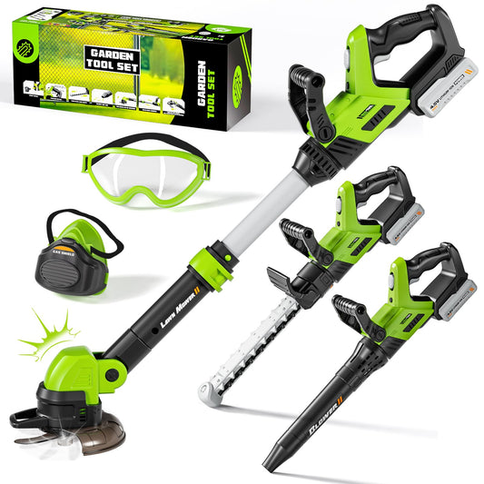 MUZREES 3-in-1 lawn mower mode fuels imaginative outdoor play and pretend yard work