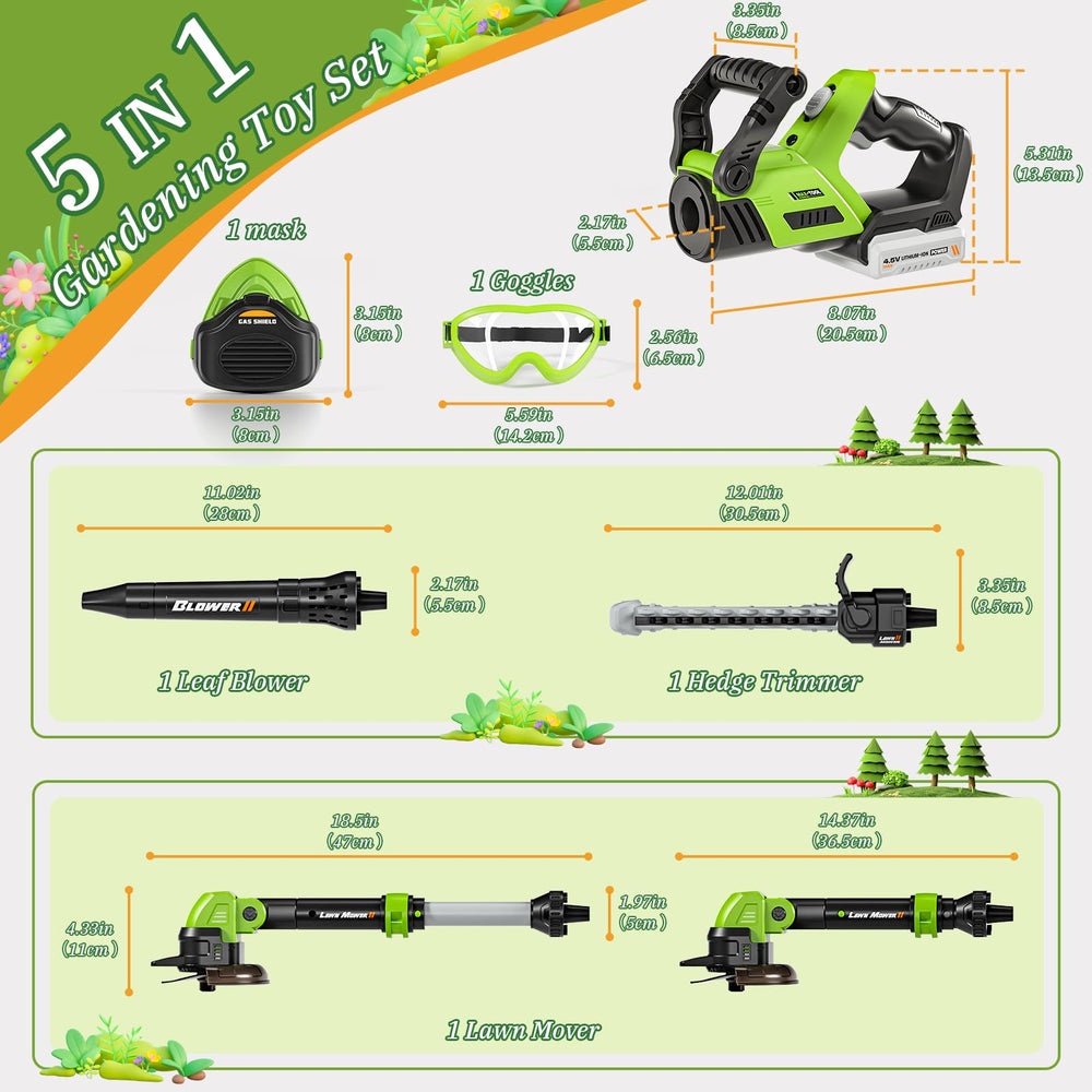MUZREES leaf blower toy delivers whoosh sound for realistic role-play