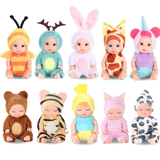 MXSYSHYJ 4-inch mini dolls with mixed eyes spark imaginative storytelling and play.