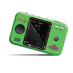My Arcade Galaga game selection screen highlights GALAGA and GALAXIAN for retro action fans.
