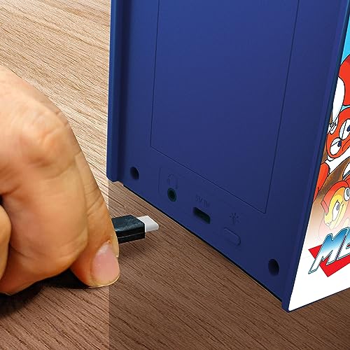 My Arcade Mega Man Micro Player Pro 3.5mm headphone jack for private listening on the go.