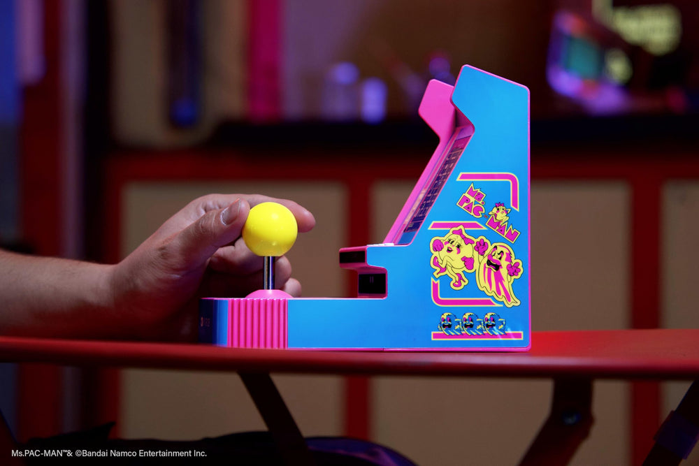 Collector item My Arcade Ms. Pac-Man Joystick for fans and shelves.