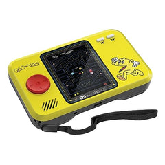 My Arcade Pac-Man Pocket Player Pro portable power with AA batteries or USB-C.