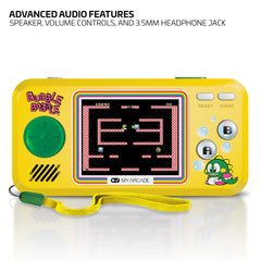 My Arcade Pocket Player headphone jack enables private play on the go.