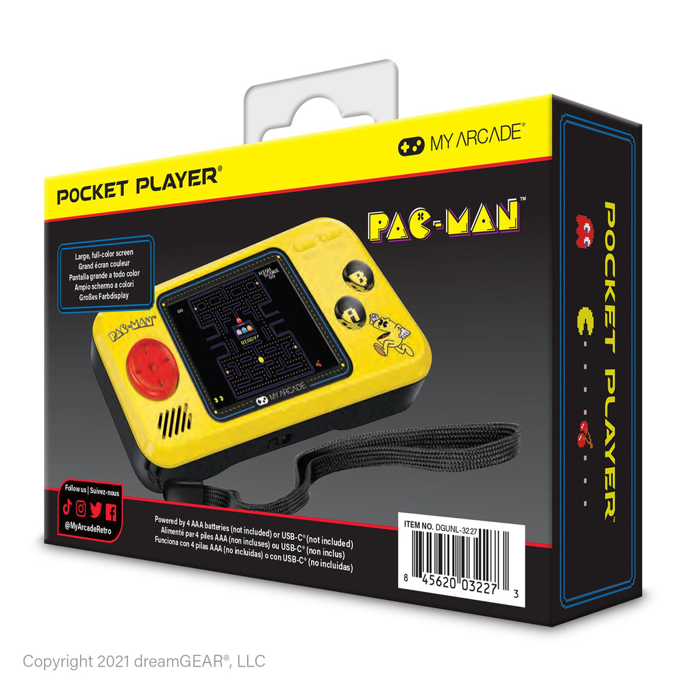My Arcade Pocket Player volume controls enable quick audio adjustment.