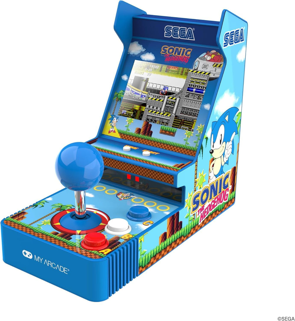 My Arcade Sonic Joystick Player includes Sonic 1 and Sonic 2 for instant retro gaming