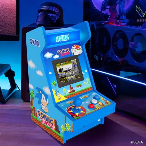 My Arcade Sonic Mighty Player display close-up reveals the 3.5-inch screen quality