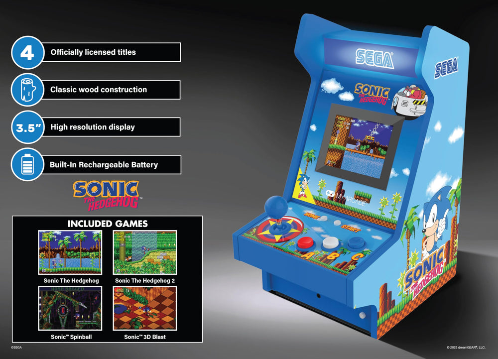 My Arcade Sonic Mighty Player packaging image indicating collector-friendly presentation