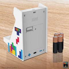 My Arcade Tetris Nano Player Pro packaging emphasizes nostalgia and official licensing for gifting.