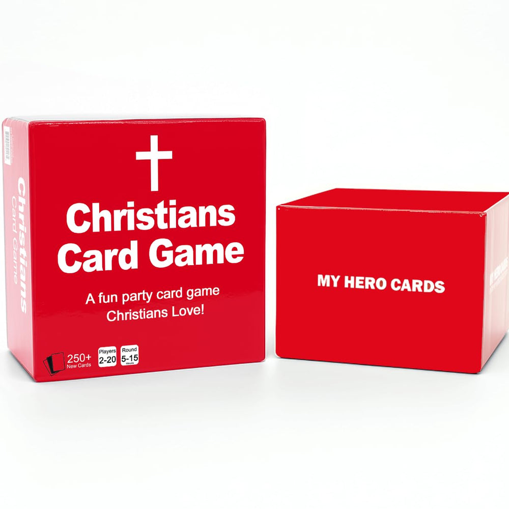 MY HERO CARDS Christians Card Game at a church retreat during a break