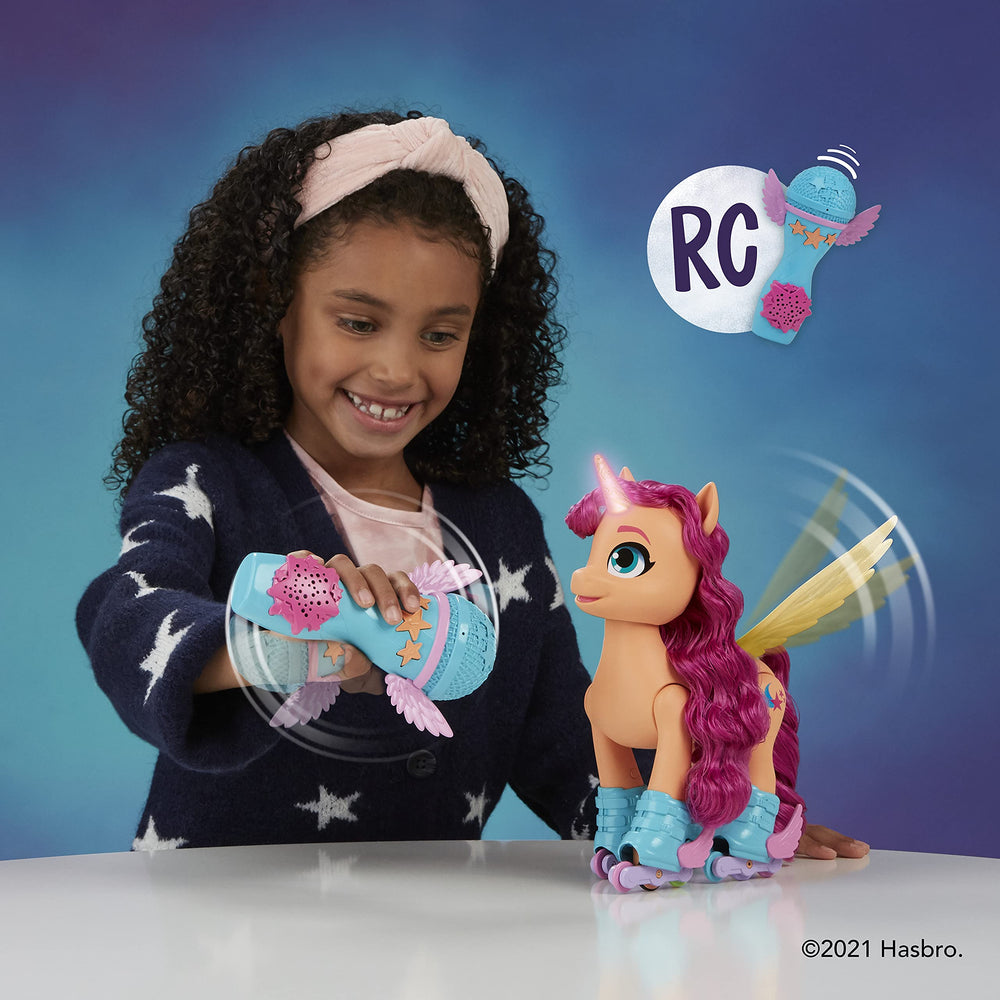 My Little Pony Sunny Starscout with soft pink hair and accessories