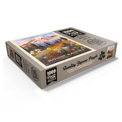 MyPuzzle Mount Rainier Meadow die-cut puzzle pieces showcase unique shapes.