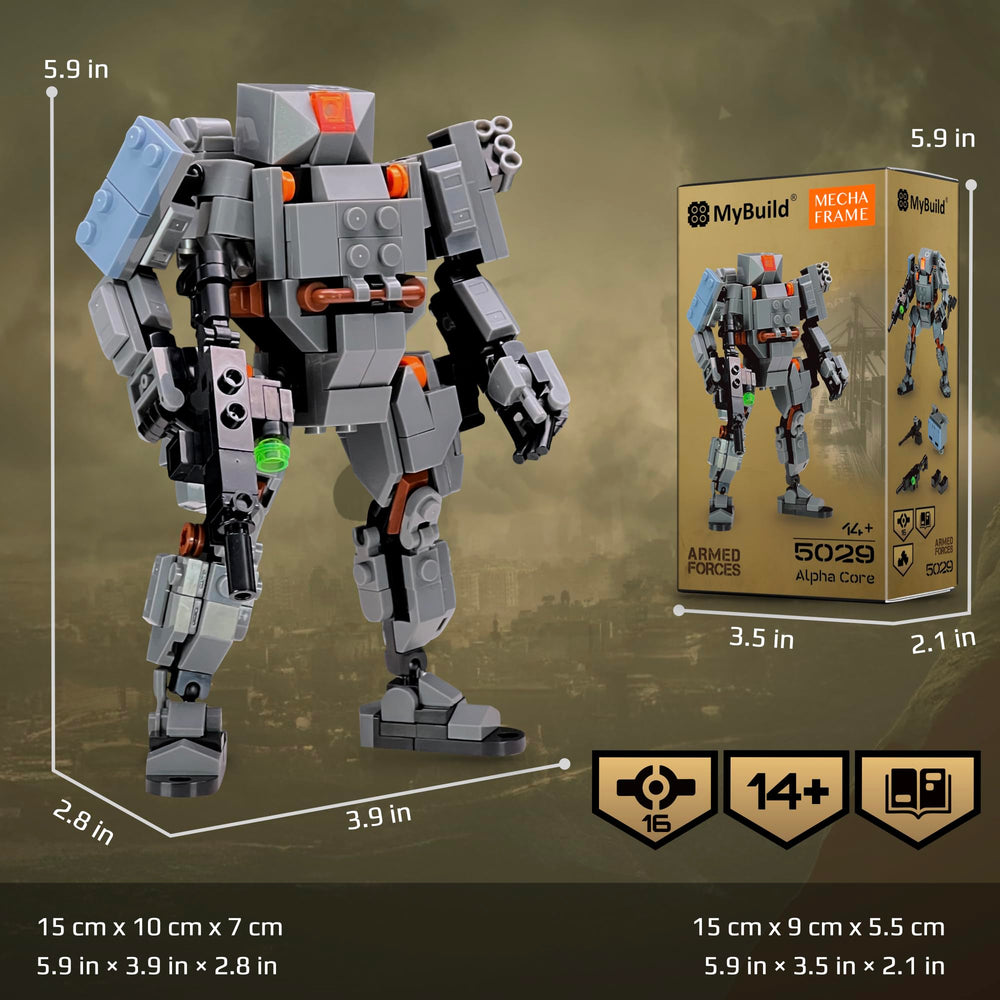 MyBuild Armed Forces Alpha Core 5029 cockpit fit accommodates standard mini figures for immersive play